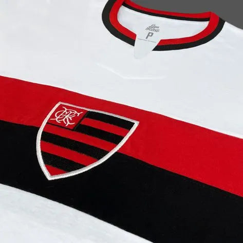 Camisa Flamengo Feminina Retrô 1976 Branca Liga Retrô