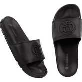 Chinelo Slide Flamengo - Preto com Detalhes Alto Relevo