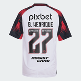 Manto Flamengo Jogo 2 Adidas 2025 – B. Henrique 17