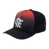 Boné Flamengo Aba Curva CRF Degradê Preto Super Cap - UN